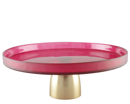 Raspberry Cake Dish Dore 21x21x8cm