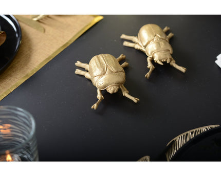 Gouden decoratieve kever 12x9x4 cm