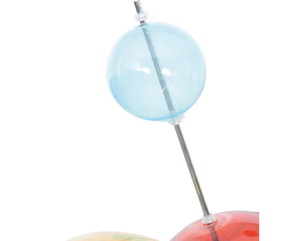 Hanger lamp "explosie" gekleurd gemaakt van metaal en glas, G9 -versies, hangende lamp voor eetkamer, woonkamer, hal of kantoor, Øca. 65 cm