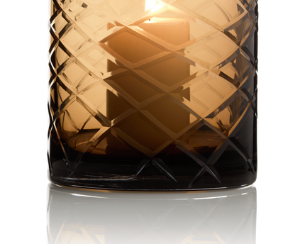 Hurricane Kristallen Lamp Windlicht Klein Bruin(cc2101-80crystal-choc-small)