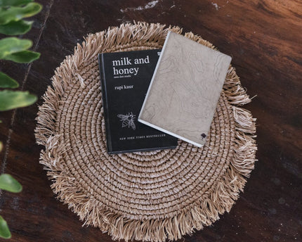 Placemat (set van 2,4 of 6) AMBON | Placemat van Raffia | 45 cm doorsnee