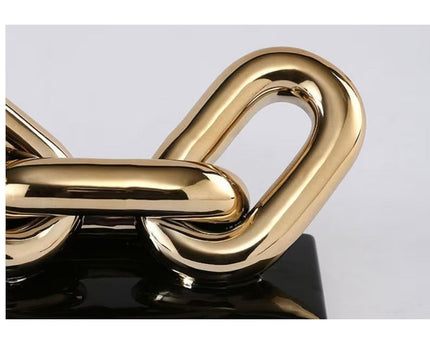 Moderne Luxe Gouden Ketting Art 4 Schakel (ZH-017-grootBIG)