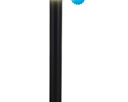 LED Outer Socket Light "paddestoel", gemaakt van metaal en plastic in antraciet, met geïntegreerde LED