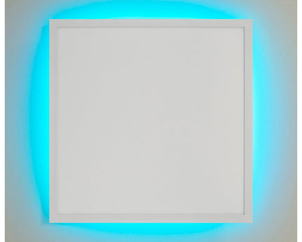 Smart Home LED -achtergrondverlichting Paneel zijlengte 45 cm, veel functies, transportlamp gemaakt van metaal en plastic, geïntegreerde LED's