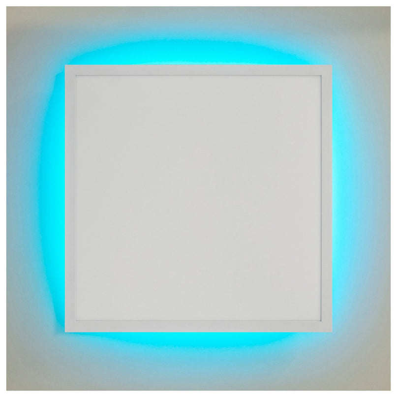 Smart Home LED -achtergrondverlichting Paneel zijlengte 45 cm, veel functies, transportlamp gemaakt van metaal en plastic, geïntegreerde LED's