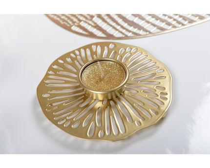Gouden metalen kandelaar waterdicht
