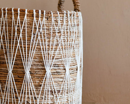 Boho wasmand | Plantenmand | Opbergmand MANDURO gemaakt van bananenvezel (3 maten)