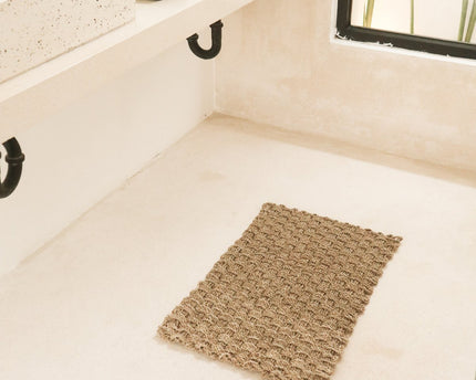 Zeegras vloerkleed 72x45 cm Handgeweven van natuurlijke vezels NIRAMA rechthoekig deurmattapijt