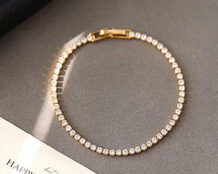 Tijdloze diamanten look sprankelende armband