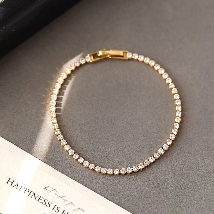 Tijdloze diamanten look sprankelende armband