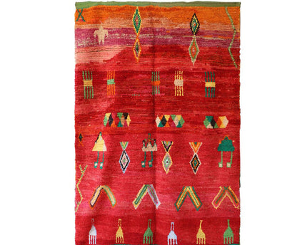 Zuiver wollen Marokkaans Berber-tapijt 177 x 262 cm