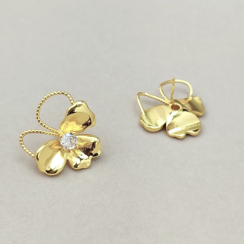 Uniek ontwerp levendige bloemen oorbellen