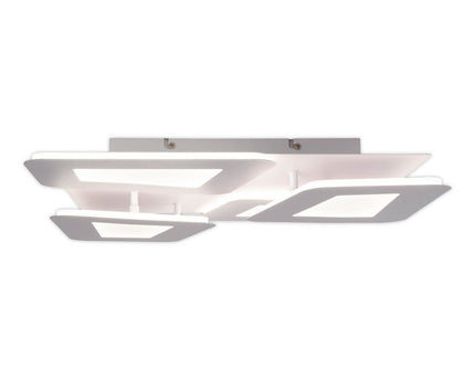 LED -plafondlamp "SIMEN" 48 x 48 cm, metaal en plastic, wit, geïntegreerde LED's, warm wit