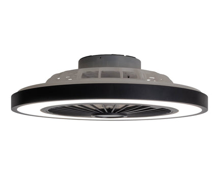 LED -plafondlichten + ventilator "arrioso" Ø 54 cm, gemaakt van metaal en plastic, met veel functies