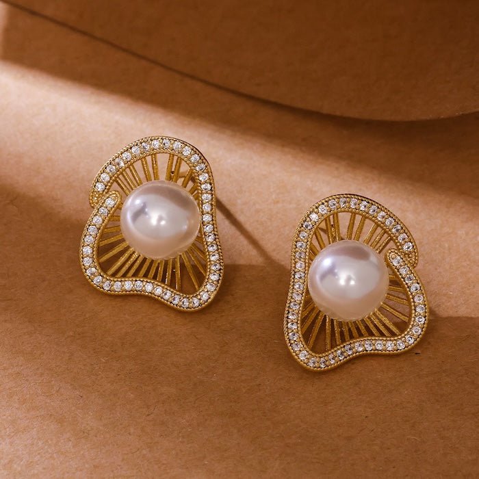Lotus Design Sparkling Pearl -oorbellen N Ringen