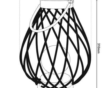 LED decoratief zonnelamp "Baluba" - Buiten metaal en plastic in goud met stevig geïntegreerde LED's