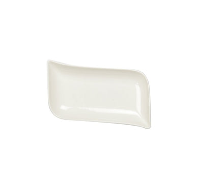 Rechthoekige witte beker in keramische 6x7cm
