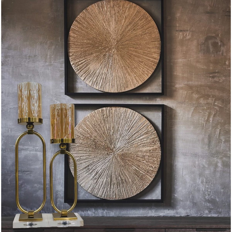 CANDLESTICK | GLASS | GOLD ZH02 Small size: 12*8.5*40