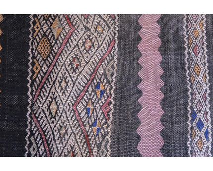 Zuiver wollen Marokkaans Kelim Berber tapijt 173 x 370 cm