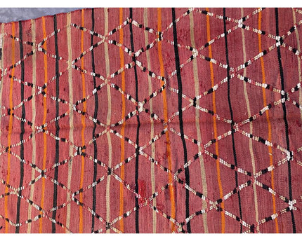 Zuiver wollen Marokkaans Kelim Berber tapijt 126 x 208 cm