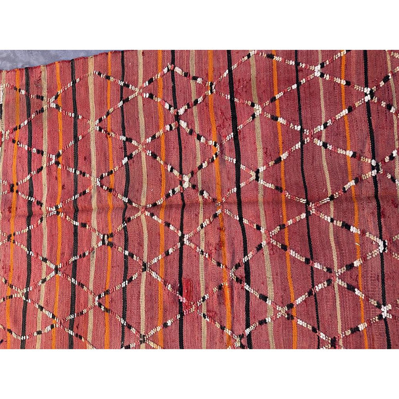Zuiver wollen Marokkaans Kelim Berber tapijt 126 x 208 cm