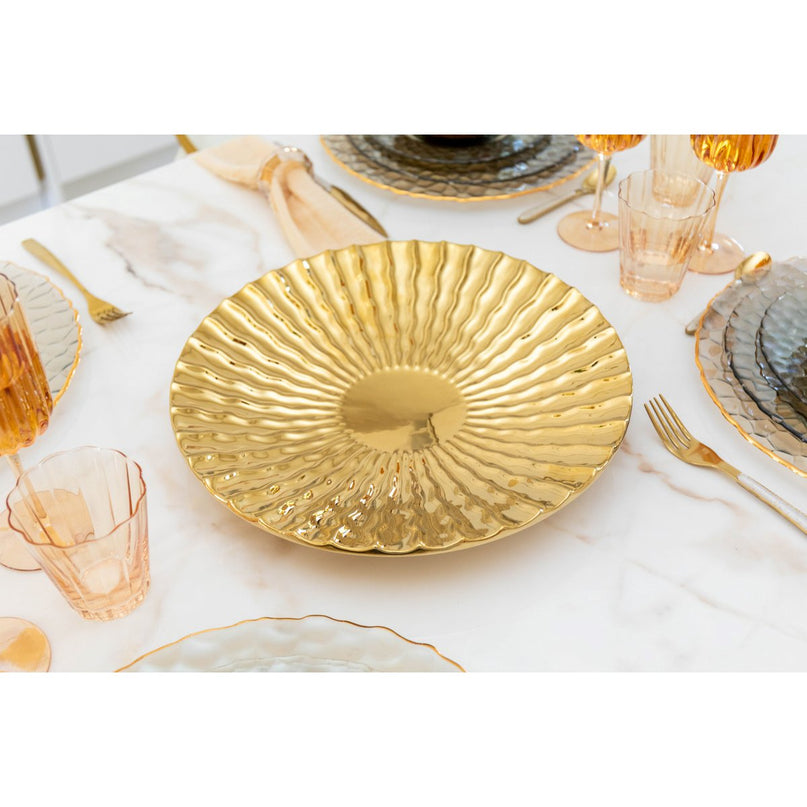 Briljante gouden decoratieve snit 36x36x5.5 cm
