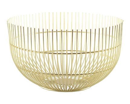 Gouden broodmand groot model 20x20x12cm