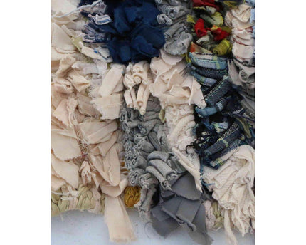 Marokkaans Berber-tapijt van gerecycled textiel 117 x 159 cm
