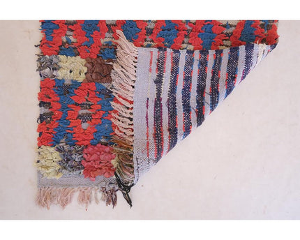 Marokkaans Berber-tapijt van gerecycled textiel 71 x 168 cm