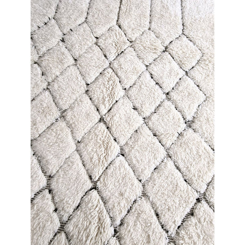 Berber vloerkleed Beni Ouarain zuivere wol 157 x 265 cm