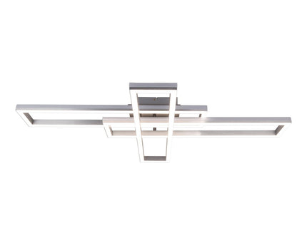 LED CCT-plafondlamp + RGB-backlight "Bantry" met veel functies, 95 cm lang, inclusief afstandsbediening