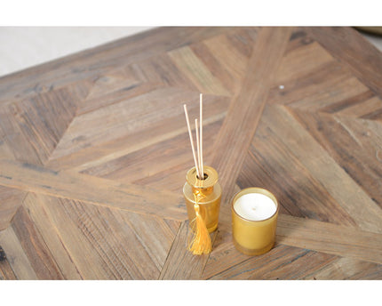 Vanille 7x7x8cm vanille parfumkaars