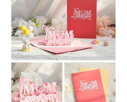 3D-kaart voor de dagkaart van Mum-Mother's Day