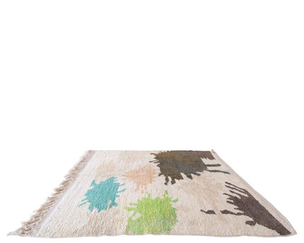 Zuiver wollen Marokkaans Berber-tapijt 196 x 262 cm