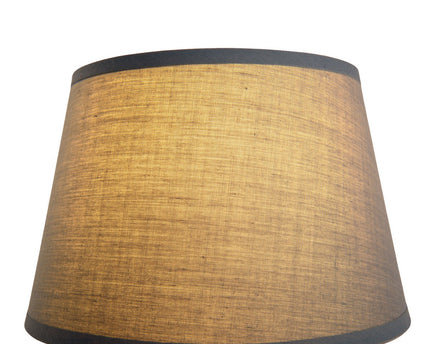 Keramische tafellamp "Talia", tafellamp gemaakt van keramiek, beige/grijs, met E14 -aansluiting, voor eetkamer, woonkamer, gang of kantoor, 31 cm hoog