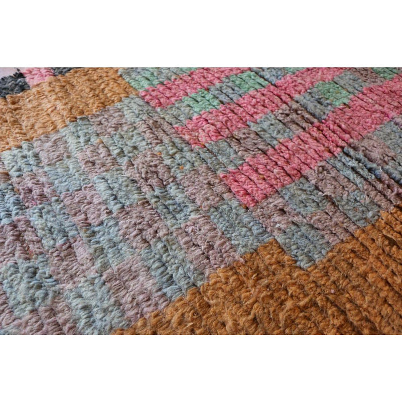 Kleurrijk Berber Boujad halkleed 78 x 743 cm