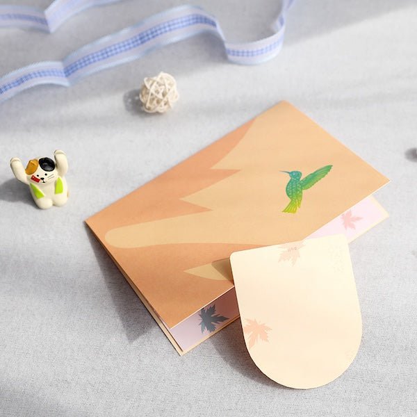 3D -kaart - Hummingbird Birthday Card