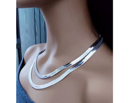 Unisex visgraatketting - 7 mm breed