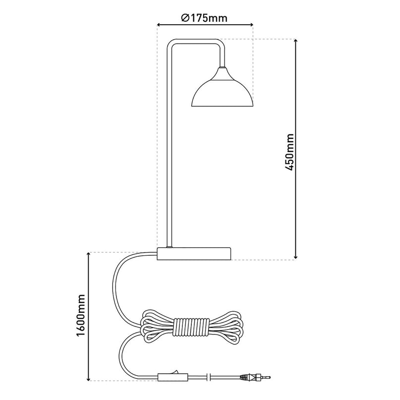 LED -tafellamp "Varna", tafellamp gemaakt van messing -gekleurd metaal en iriserend glas, stevig ingebouwd -in LED's, 45 cm hoog, stijlvolle verlichting voor woonkamer, eetkamer of gang