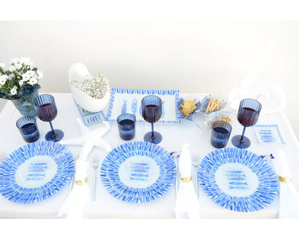 Blue Fish Presentation Plate 30x30x2.2cm