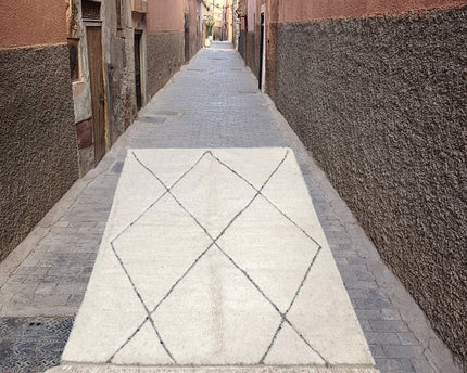 Zuiver wollen Marokkaans Berber-tapijt 150 x 250 cm