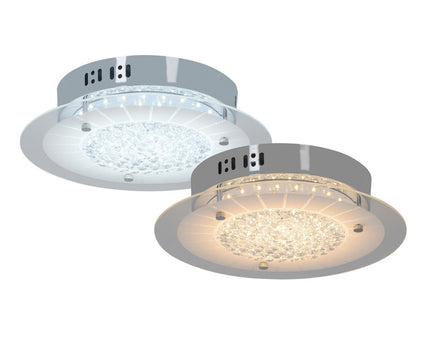 LED plafondlamp "Chur" met kristaleffect