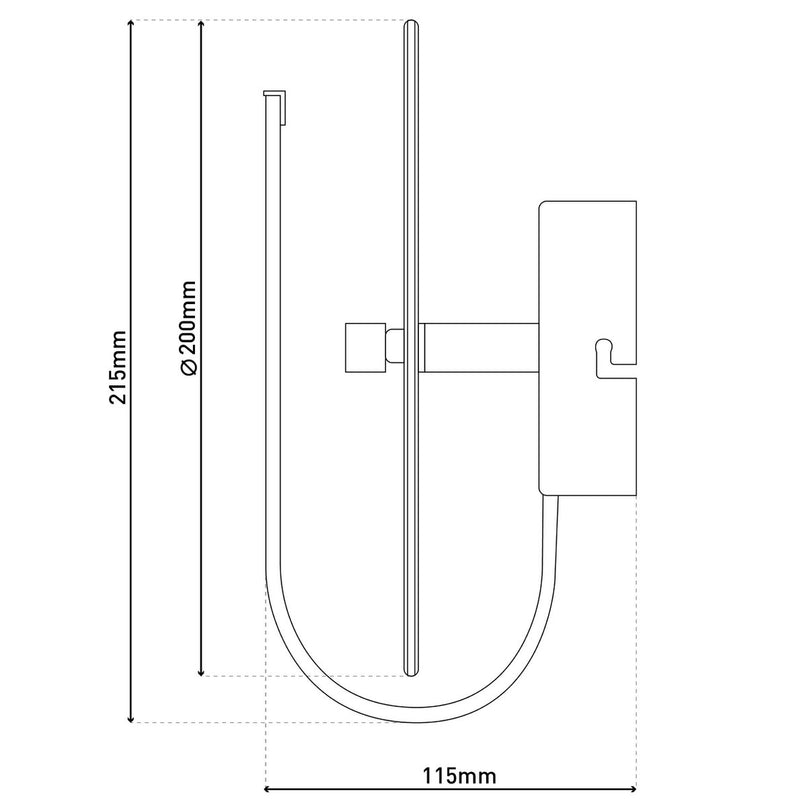 LED wandlamp "Lucca"