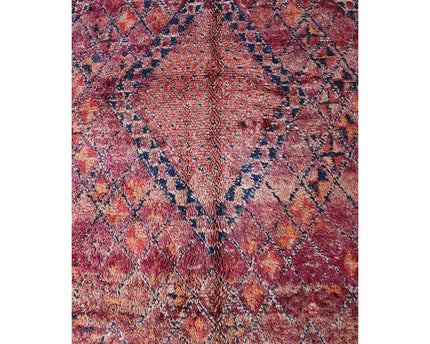 Zuiver wollen Marokkaans Berber-tapijt 186 x 367 cm
