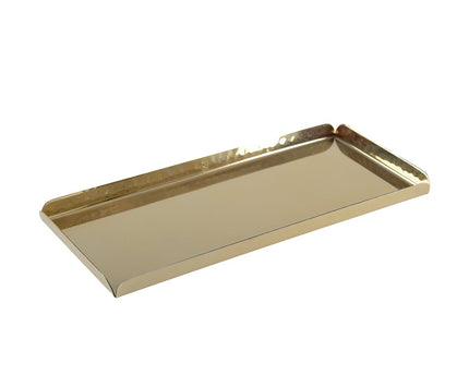 Gehamerd rechthoekige lade Dore 25.5x11.5x1.25cm