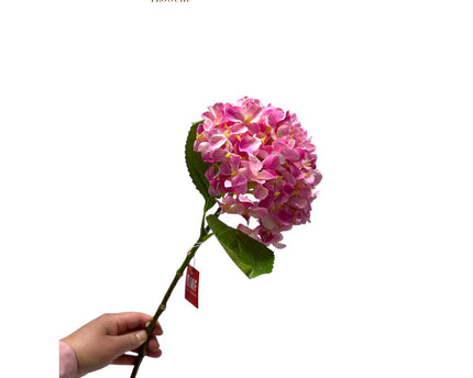 Artificial flowers Hydrangea Macrophylla Pink | Zijden kunstbloem | Lengte 50 1pcs