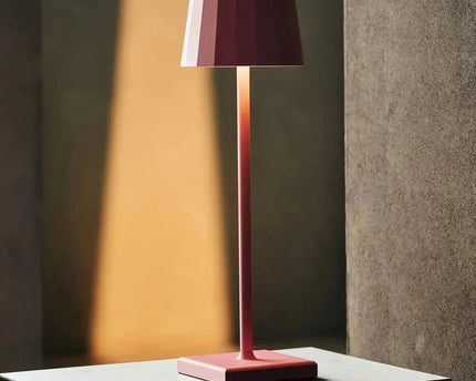 Wouter Flamingo Roze oplaadbare tafellamp-Draadloos opladen, dimbare, 120 uur batterijduur