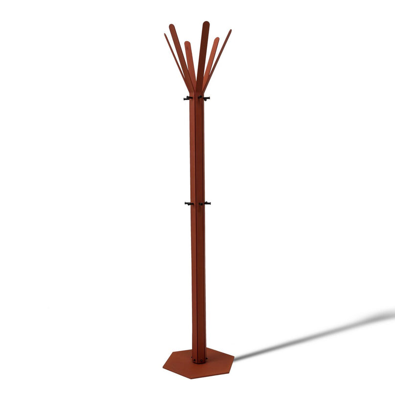 Gorillz Molto - Industrieel - Staande Kapstok - 14 Kapstokhaken - Koper Bruin