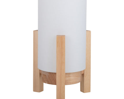 Hartelijke lamp "madita" 25 cm hoog, in wit/natuur, met geïntegreerde LED, dimbaar met aanraaksensor
