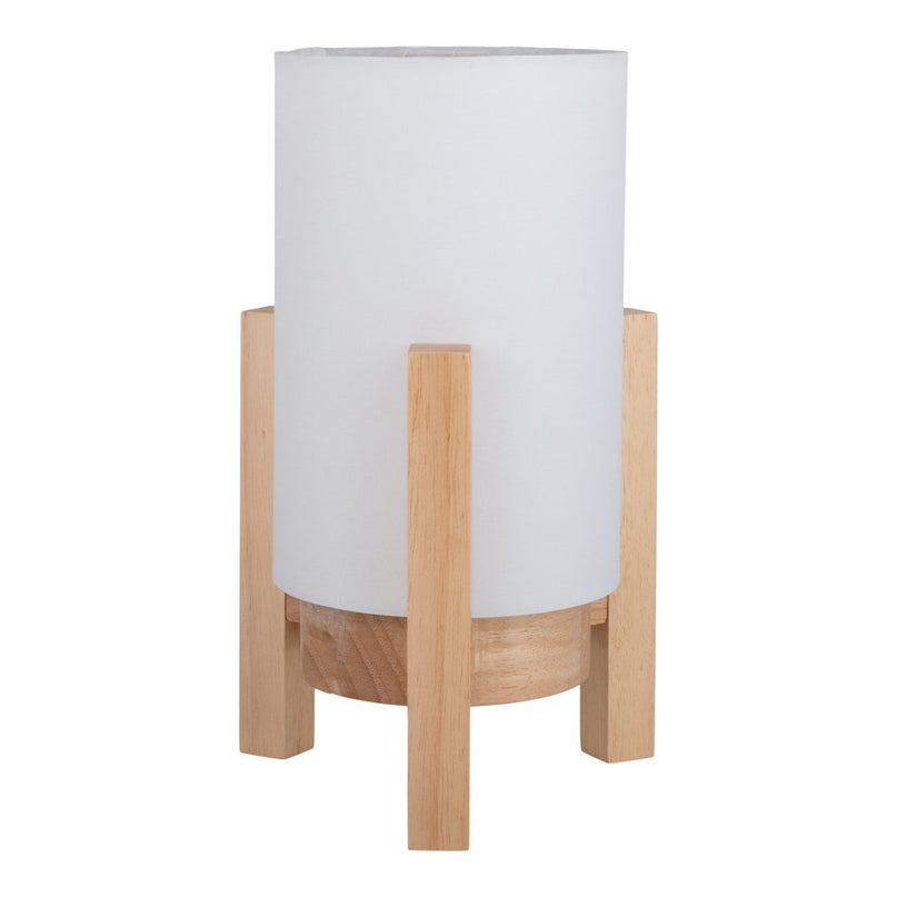 Hartelijke lamp "madita" 25 cm hoog, in wit/natuur, met geïntegreerde LED, dimbaar met aanraaksensor
